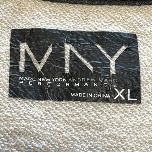 Marc New York Zebra Print Sweatshirt Pullover 3/4 Sleeve Gray Black Animal‎ Top - Picture 12 of 12